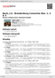 Digitální booklet (A4) Bach, J.S.: Brandenburg Concertos Nos. 1, 2 & 3