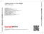 Zadní strana obalu CD Talking Back To The Night
