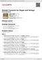 Digitální booklet (A4) Handel Concerto for Organ and Strings