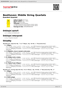 Digitální booklet (A4) Beethoven: Middle String Quartets