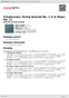 Digitální booklet (A4) Tchaikovsky: String Quartet No. 1 in D Major, Op. 11
