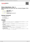 Digitální booklet (A4) Piano Selections, Vol. 1