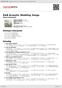 Digitální booklet (A4) R&B Acoustic Wedding Songs