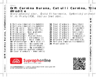 Zadní strana obalu CD Orff: Carmina Burana, Catulli Carmina, Trionfo di Afrodite
