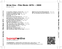Zadní strana obalu CD Brian Eno - Film Music 1976 ~ 2020