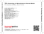 Zadní strana obalu CD The Flowering of Renaissance Choral Music