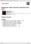 Digitální booklet (A4) Beethoven: Violin Concerto & Romances Nos 1 & 2