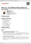 Digitální booklet (A4) Bach, J.S.: St. Matthew Passion BWV 244