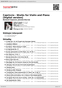 Digitální booklet (A4) Capriccio - Works for Violin and Piano [Digital version]