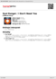 Digitální booklet (A4) Soul Ranger / I Don't Need You