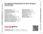 Zadní strana obalu CD The Method Of Repulshing The Dove [Original Soundtrack]
