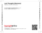 Zadní strana obalu CD Last Thoughts [Remixes]