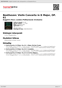Digitální booklet (A4) Beethoven: Violin Concerto in D Major, OP. 61