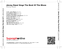 Zadní strana obalu CD Jimmy Reed Sings The Best Of The Blues