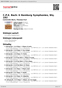 Digitální booklet (A4) C.P.E. Bach: 6 Hamburg Symphonies, Wq. 182