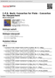 Digitální booklet (A4) C.P.E. Bach: Concertos for Flute - Concertos for Harpsichord