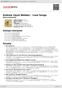 Digitální booklet (A4) Andrew Lloyd Webber - Love Songs