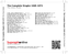 Zadní strana obalu CD The Complete Singles 1965-1973