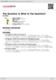 Digitální booklet (A4) The Question Is What Is The Question?