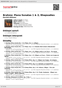 Digitální booklet (A4) Brahms: Piano Sonatas 1 & 2; Rhapsodies