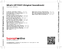 Zadní strana obalu CD What's UP FOXY (Original Soundtrack)