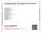 Zadní strana obalu CD The Hollywoodian: The Classic Sound of Cinema