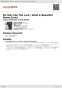 Digitální booklet (A4) No One Like The Lord / What A Beautiful Name [Live]