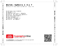 Zadní strana obalu CD Dvořák: Symfonie č. 6 a 7