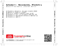 Zadní strana obalu CD Schubert: Rosamunda, Předehry