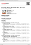 Digitální booklet (A4) Dvorák: String Quartets Nos. 10 & 14