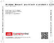 Zadní strana obalu CD Brahms: Koncert pro klavír a orchestr č. 2 B dur
