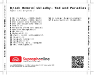 Zadní strana obalu CD Brod: Komorní skladby - Tod und Paradies