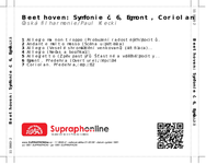 Zadní strana obalu CD Beethoven: Symfonie č. 6, Egmont, Coriolan