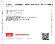 Zadní strana obalu CD Franck, Respighi, Poulenc: Houslové sonáty