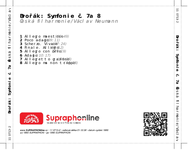 Zadní strana obalu CD Dvořák: Symfonie č. 7a 8