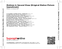 Zadní strana obalu CD Matinee & Second Show [Original Motion Picture Soundtrack]