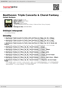 Digitální booklet (A4) Beethoven: Triple Concerto & Choral Fantasy
