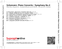 Zadní strana obalu CD Schumann: Piano Concerto / Symphony No.4