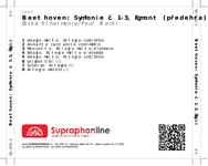 Zadní strana obalu CD Beethoven: Symfonie č. 1-3, Egmont (předehra)