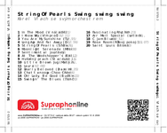 Zadní strana obalu CD String Of Pearls Swing, swing, swing