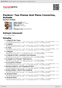 Digitální booklet (A4) Poulenc: Two Pianos And Piano Concertos, Aubade