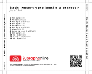 Zadní strana obalu CD Bach: Koncerty pro housle a orchestr
