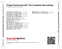 Zadní strana obalu CD Sergei Rachmaninoff: The Complete Recordings