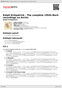 Digitální booklet (A4) Ralph Kirkpatrick - The complete 1950s Bach recordings on Archiv