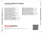 Zadní strana obalu CD Learning English by Singing