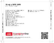 Zadní strana obalu CD Singly 1972-1978