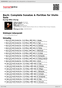 Digitální booklet (A4) Bach: Complete Sonatas & Partitas for Violin Solo