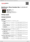 Digitální booklet (A4) Beethoven: Piano Sonatas Nos. 1, 5, 8 & 17
