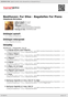 Digitální booklet (A4) Beethoven: Fur Elise - Bagatelles For Piano