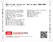 Zadní strana obalu CD Spirituál kvintet Antologie 1960-1995